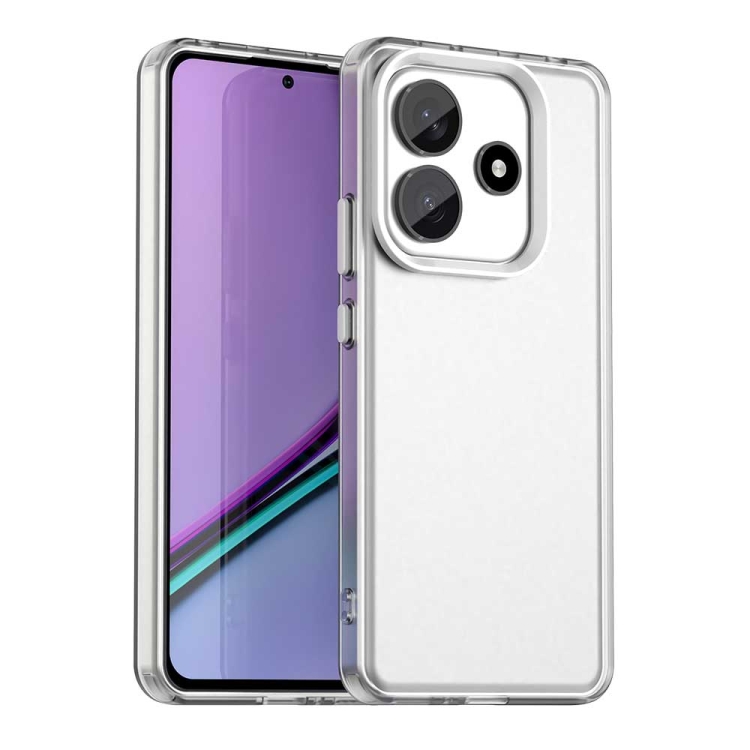

For Redmi Note 14 5G Candy PC Hybrid TPU Shockproof Phone Case(White)