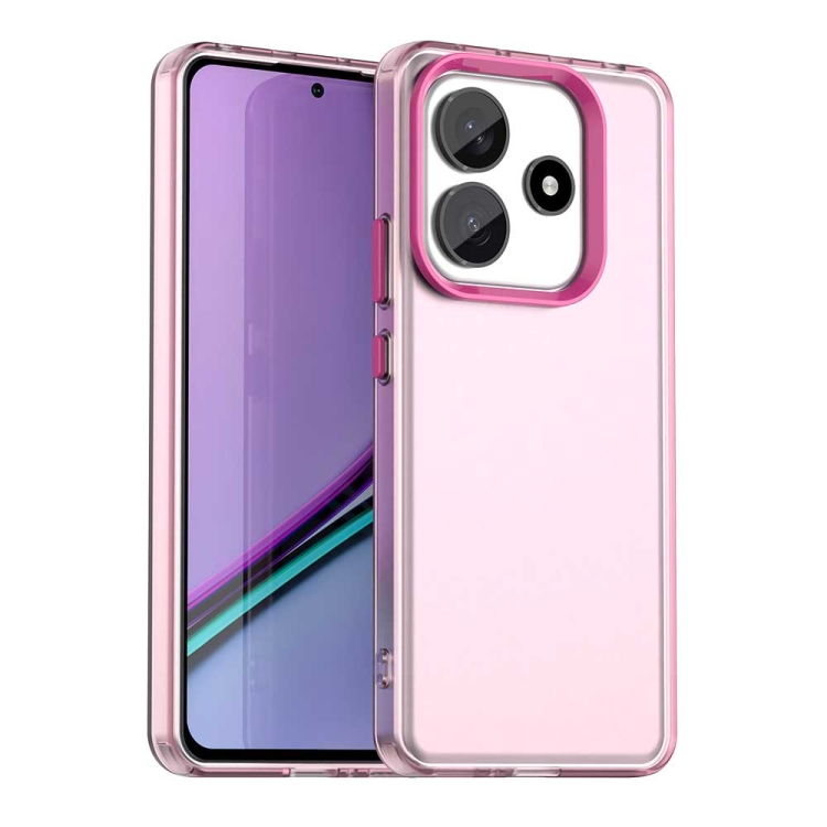 

For Redmi Note 14 5G Candy PC Hybrid TPU Shockproof Phone Case(Red)