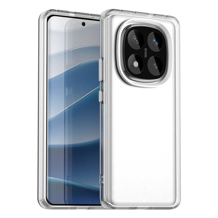 

For Redmi Note 14 Pro 5G Candy PC Hybrid TPU Shockproof Phone Case(White)