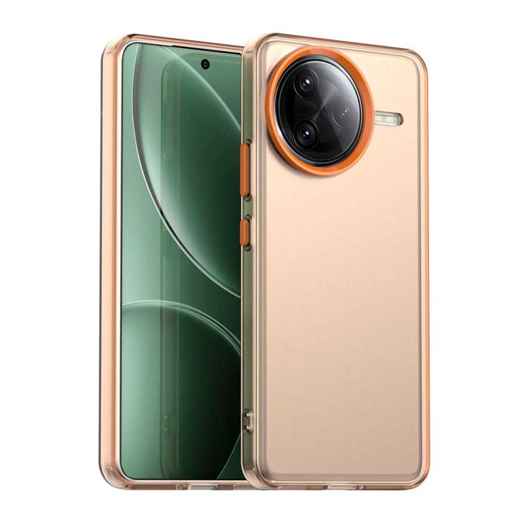 

For Redmi K80 Pro / Xiaomi Pcoc F7 Ultra Candy PC Hybrid TPU Shockproof Phone Case(Orange)
