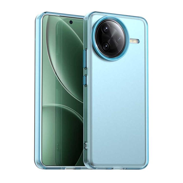 

For Redmi K80 Pro / Xiaomi Pcoc F7 Ultra Candy PC Hybrid TPU Shockproof Phone Case(Blue)