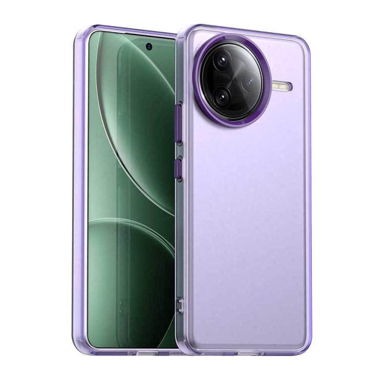 

For Redmi K80 Pro / Xiaomi Pcoc F7 Ultra Candy PC Hybrid TPU Shockproof Phone Case(Purple)