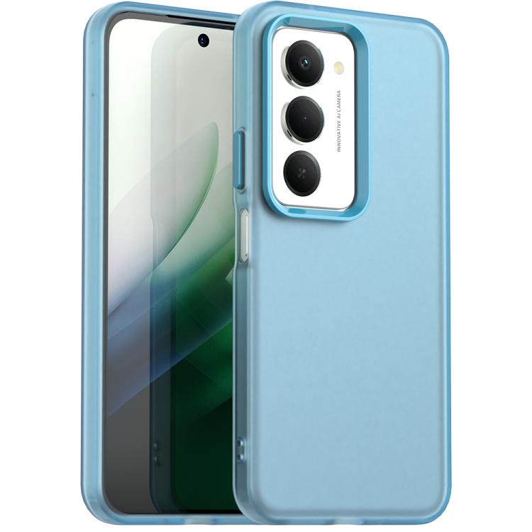 

For Redmi 15 5G Global / 15 4G SEA 169mm Candy PC Hybrid TPU Shockproof Phone Case(Blue)