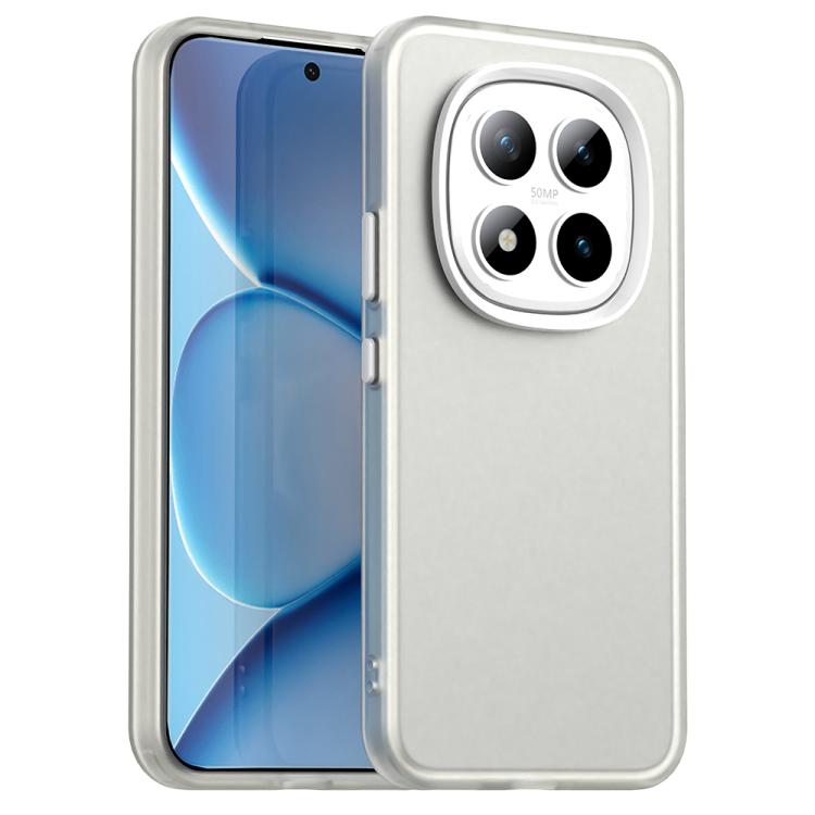 

For Redmi Note 15 Pro+ 5G Global 163.3mm Candy PC Hybrid TPU Shockproof Phone Case(White)