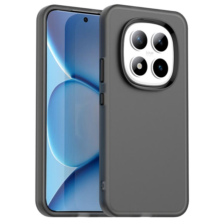 

For Redmi Note 15 Pro+ 5G Global 163.3mm Candy PC Hybrid TPU Shockproof Phone Case(Black)