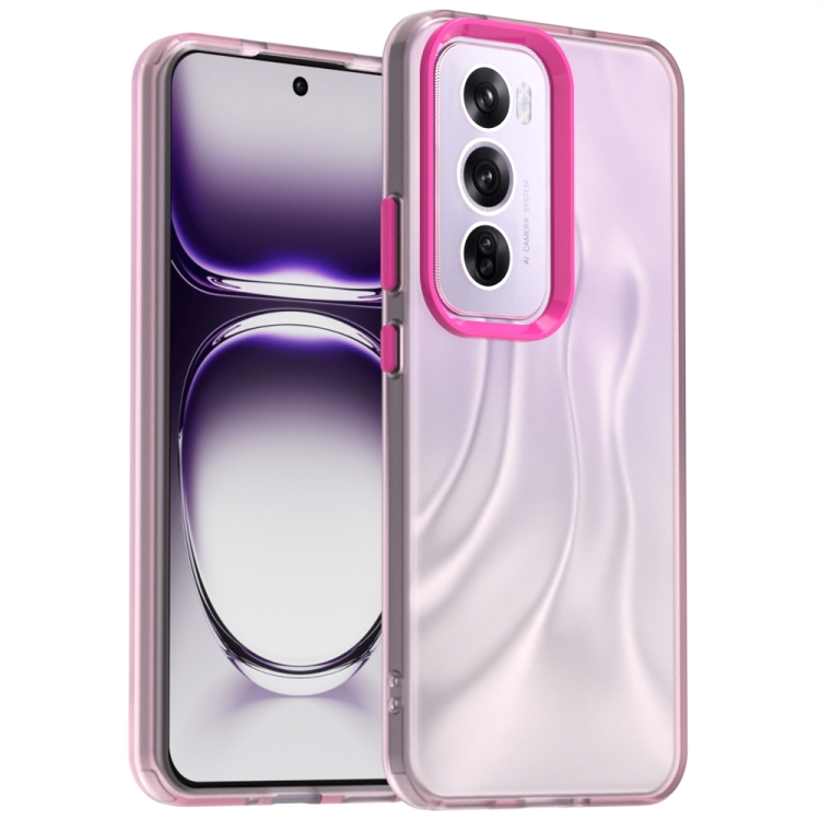 

For OPPO Reno12 Global Candy PC Hybrid TPU Shockproof Phone Case(Red)