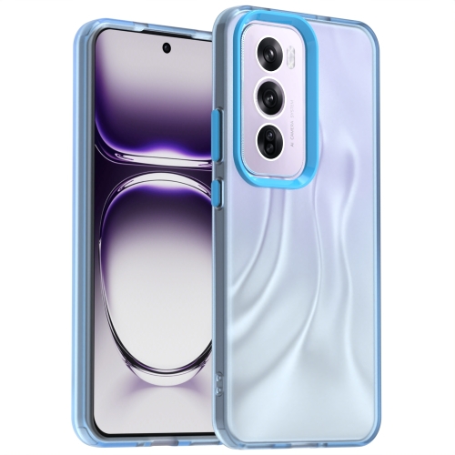 

For OPPO Reno12 Global Candy PC Hybrid TPU Shockproof Phone Case(Blue)