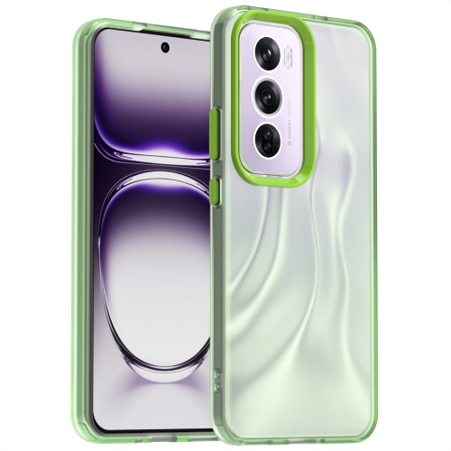 

For OPPO Reno12 Global Candy PC Hybrid TPU Shockproof Phone Case(Green)