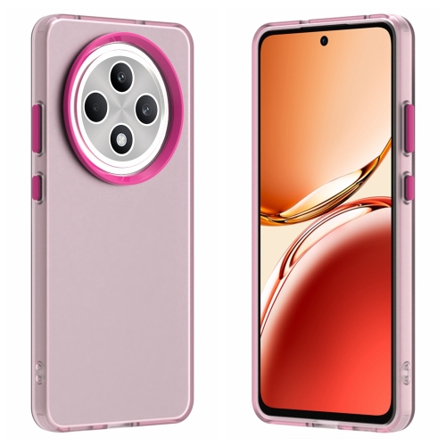 

For OPPO Reno12 F 4G Candy PC Hybrid TPU Shockproof Phone Case(Red)