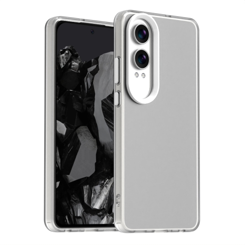 For OPPO K12x Candy PC Hybrid TPU Shockproof Phone Case(White)