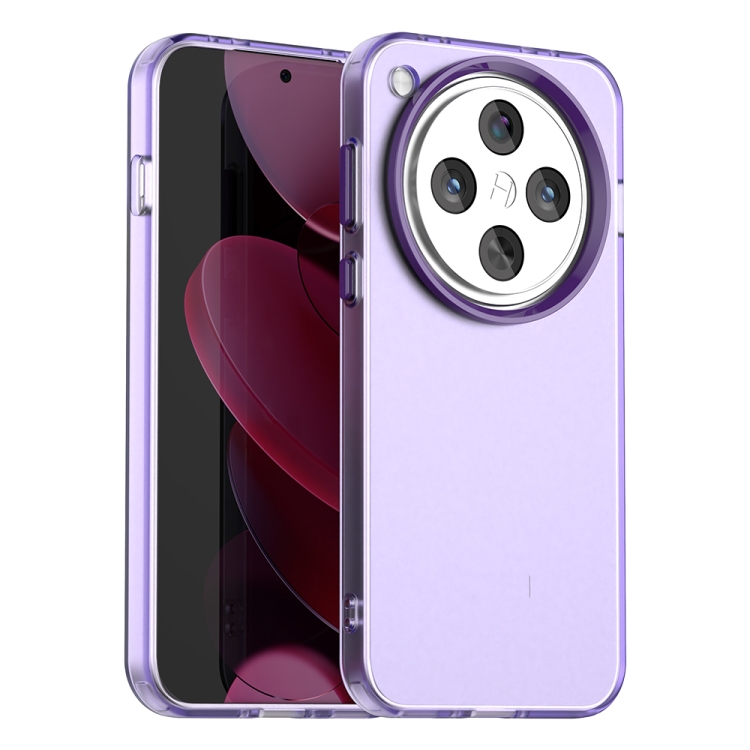 

For OPPO Find X8 5G Candy PC Hybrid TPU Shockproof Phone Case(Purple)