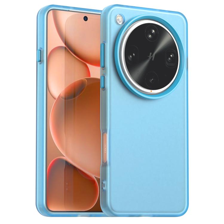 

For OPPO Find X8 Ultra Candy PC Hybrid TPU Shockproof Phone Case(Blue)