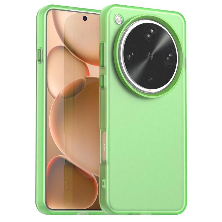 

For OPPO Find X8 Ultra Candy PC Hybrid TPU Shockproof Phone Case(Green)