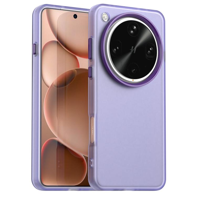 

For OPPO Find X8 Ultra Candy PC Hybrid TPU Shockproof Phone Case(Purple)