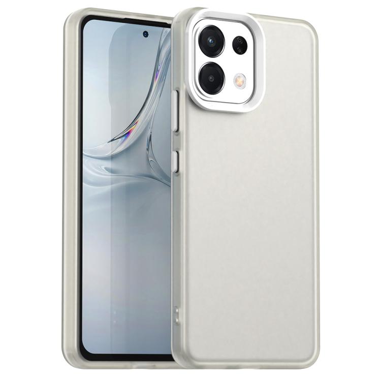 

For OPPO K13 5G Candy PC Hybrid TPU Shockproof Phone Case(White)