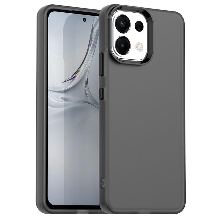 

For OPPO K13 5G Candy PC Hybrid TPU Shockproof Phone Case(Black)