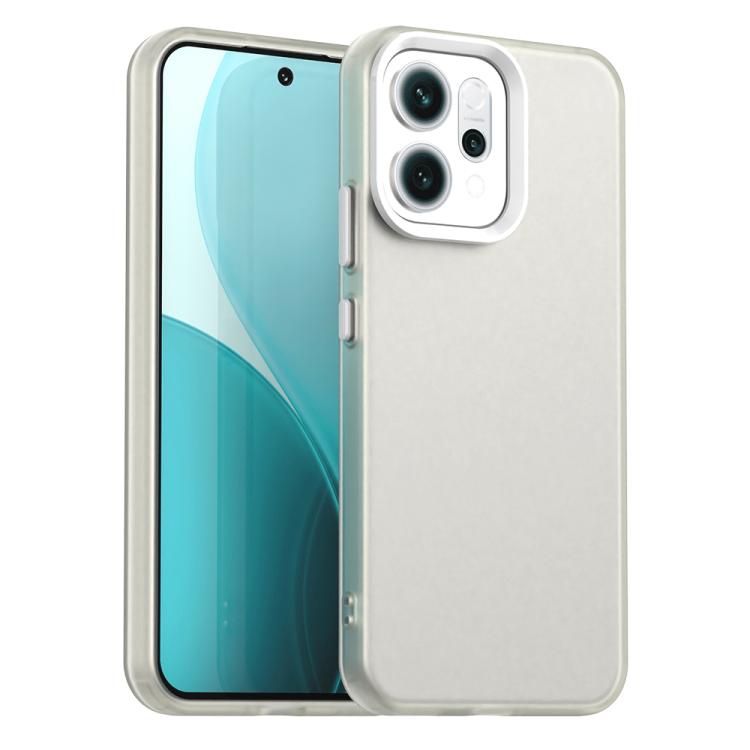 

For OPPO Reno14 5G Global Candy PC Hybrid TPU Shockproof Phone Case(White)