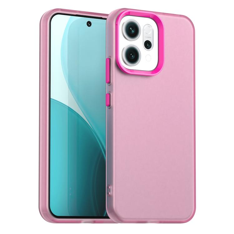 

For OPPO Reno14 5G Global Candy PC Hybrid TPU Shockproof Phone Case(Red)