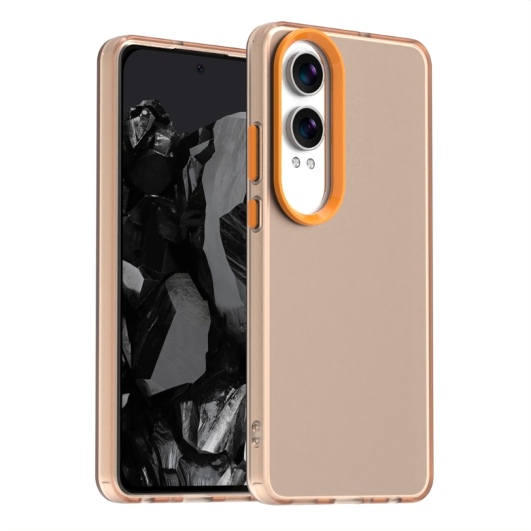

For OnePlus Nord CE4 Lite Candy PC Hybrid TPU Shockproof Phone Case(Orange)