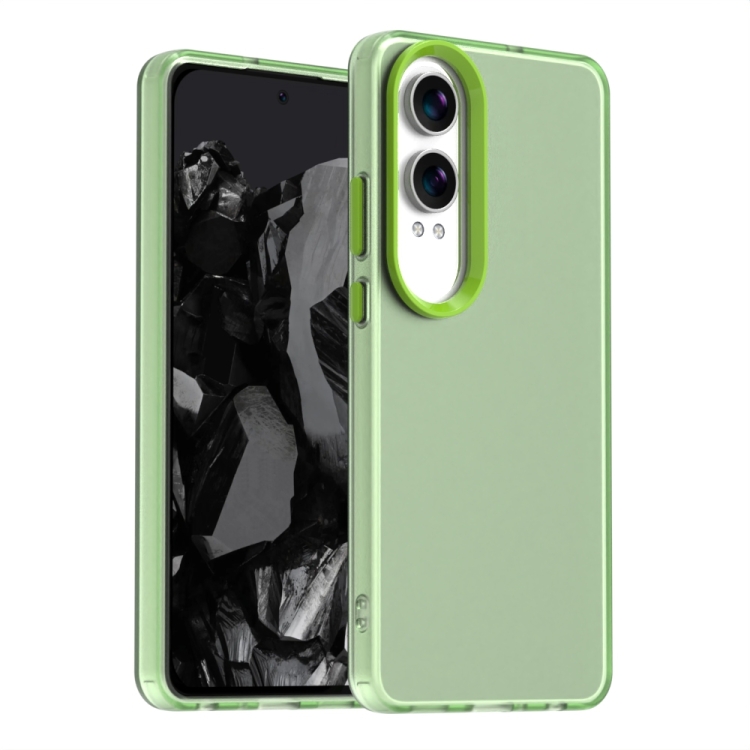 

For OnePlus Nord CE4 Lite Candy PC Hybrid TPU Shockproof Phone Case(Green)
