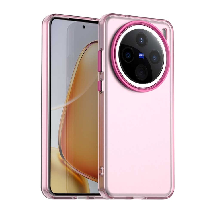 

For vivo X200 Candy PC Hybrid TPU Shockproof Phone Case(Red)