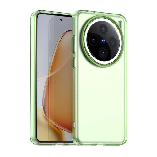 

For vivo X200 Candy PC Hybrid TPU Shockproof Phone Case(Green)