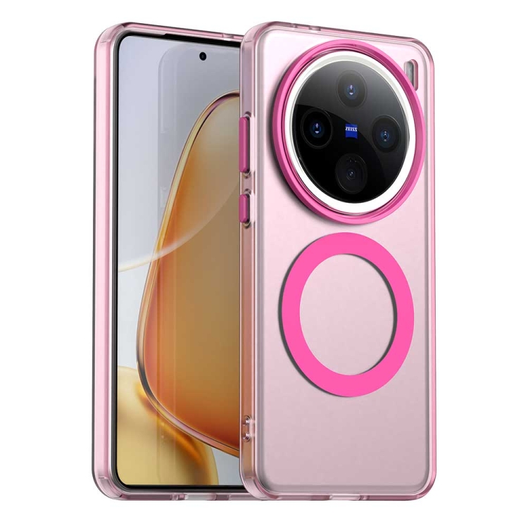 

For vivo X200 Candy Magsafe PC Hybrid TPU Phone Case(Red)