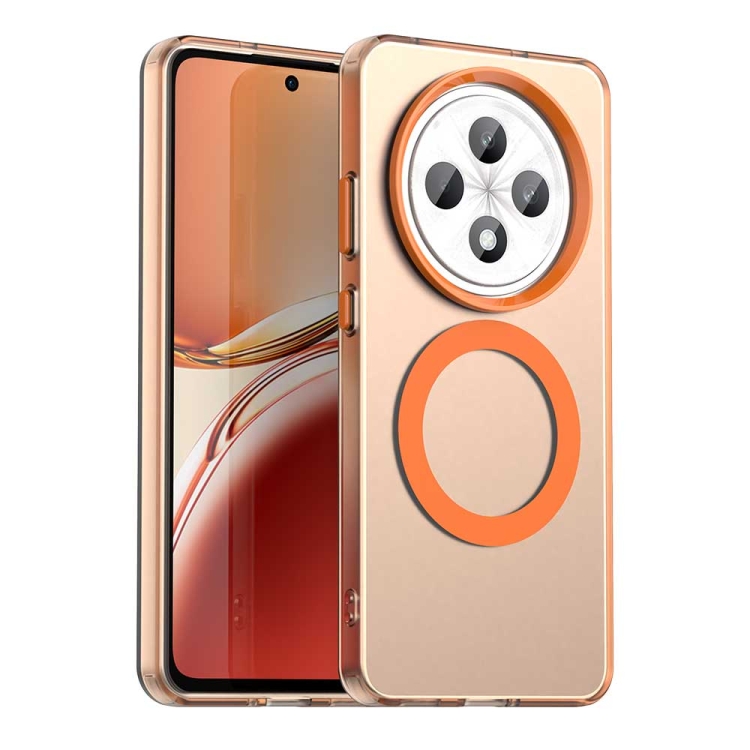 

For OPPO F27 5G Candy Magsafe PC Hybrid TPU Phone Case(Orange)