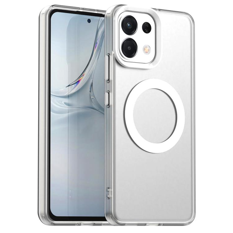

For OPPO K13 5G Candy Magsafe PC Hybrid TPU Phone Case(White)