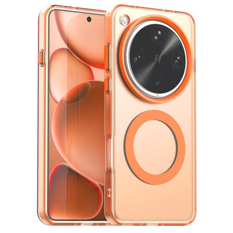 

For OPPO Find X8 Ultra Candy Magsafe PC Hybrid TPU Phone Case(Orange)