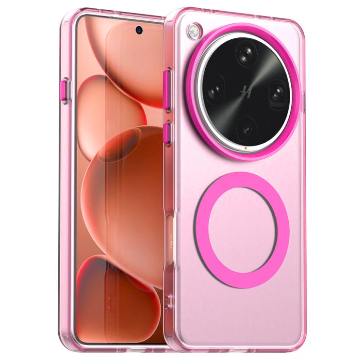 

For OPPO Find X8 Ultra Candy Magsafe PC Hybrid TPU Phone Case(Red)