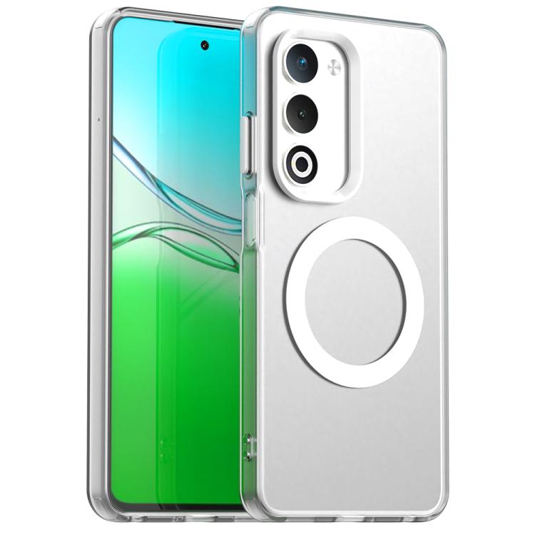 

For OPPO A5 5G Global Candy Magsafe PC Hybrid TPU Phone Case(White)