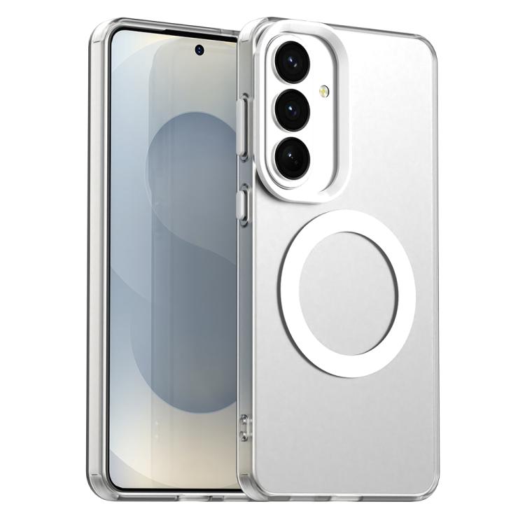

For Samsung Galaxy S26+ 5G Candy Magsafe PC Hybrid TPU Phone Case(White)