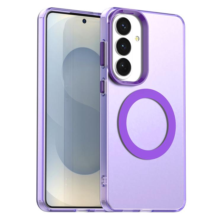 

For Samsung Galaxy S26 5G Candy Magsafe PC Hybrid TPU Phone Case(Purple)