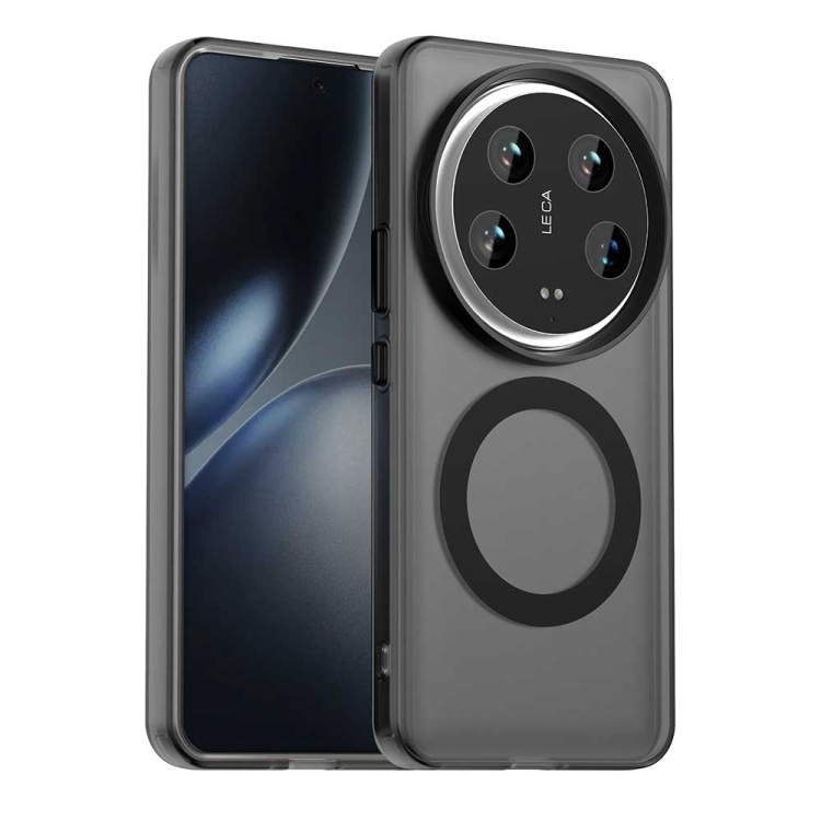 

For Xiaomi 14 Ultra Candy Magsafe PC Hybrid TPU Phone Case(Black)