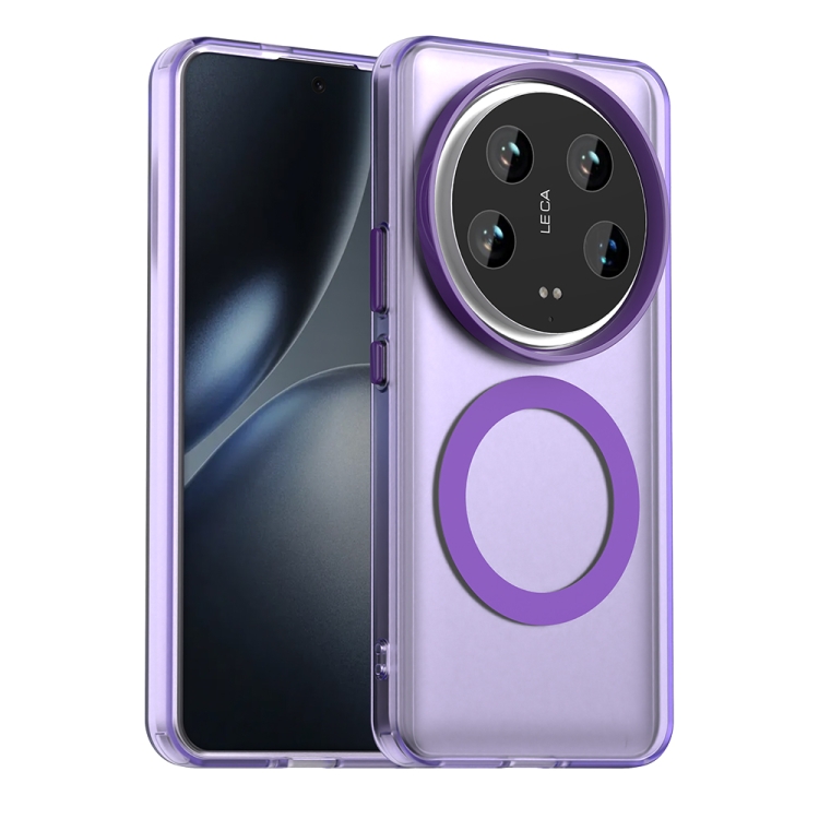 

For Xiaomi 14 Ultra Candy Magsafe PC Hybrid TPU Phone Case(Purple)