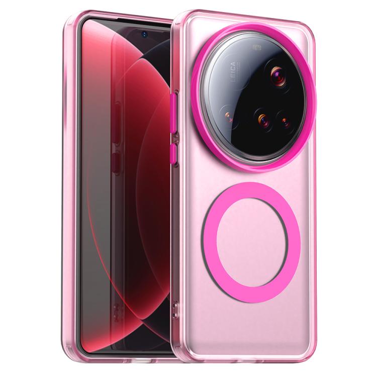 

For Xiaomi 15 Ultra Candy Magsafe PC Hybrid TPU Phone Case(Red)