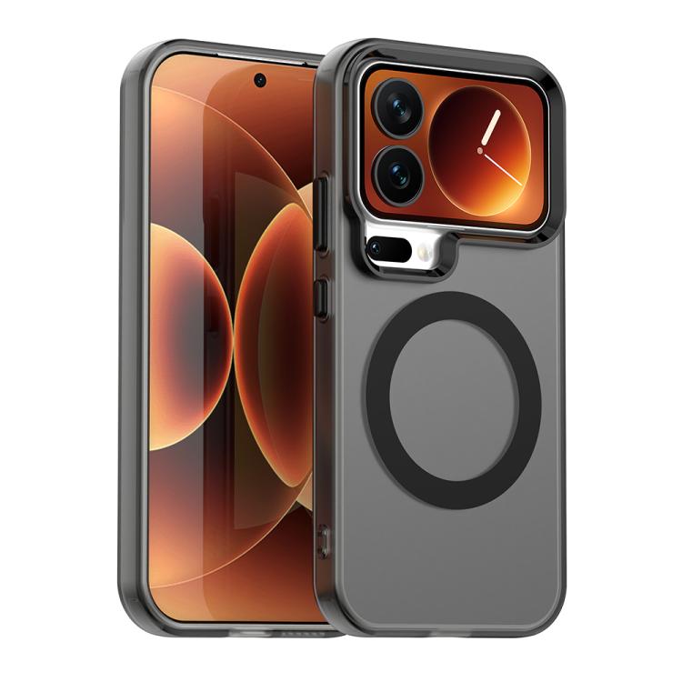 

For Xiaomi 17 Pro Candy Magsafe PC Hybrid TPU Phone Case(Black)