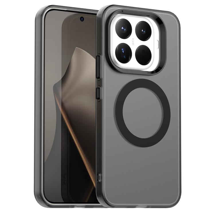 

For Xiaomi 15T Pro 5G Candy Magsafe PC Hybrid TPU Phone Case(Black)