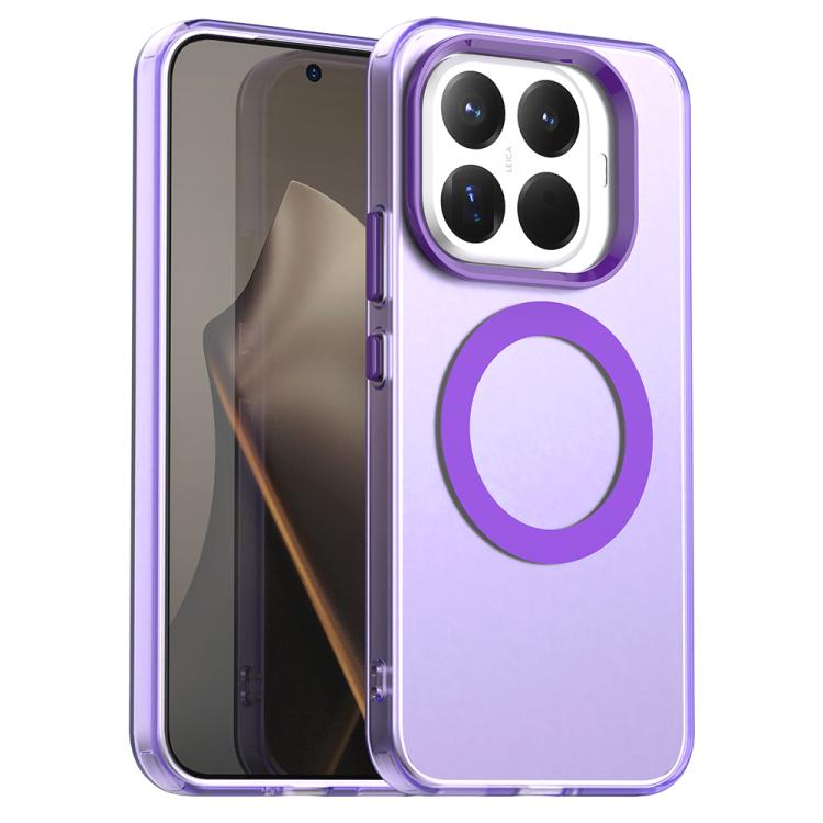 

For Xiaomi 15T Pro 5G Candy Magsafe PC Hybrid TPU Phone Case(Purple)