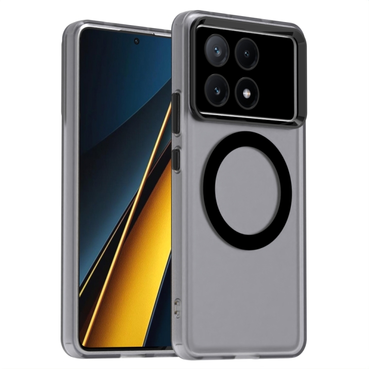 

For Redmi K70E Candy Magsafe PC Hybrid TPU Phone Case(Black)