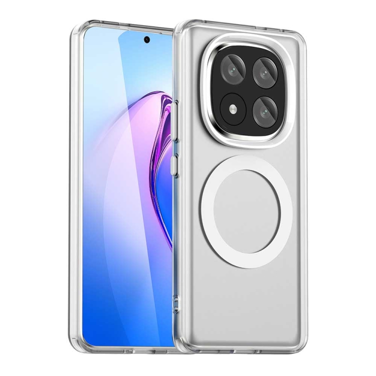 

For Redmi Note 14 Pro+ 5G Candy Magsafe PC Hybrid TPU Phone Case(White)
