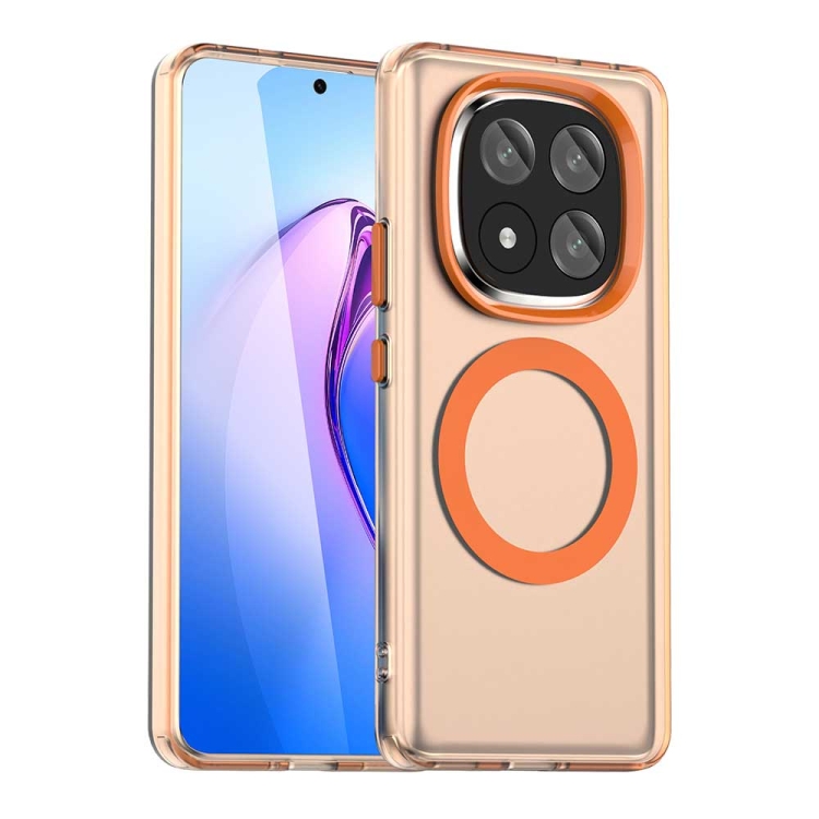 

For Redmi Note 14 Pro+ 5G Candy Magsafe PC Hybrid TPU Phone Case(Orange)