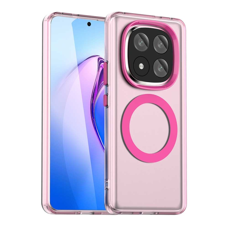 

For Redmi Note 14 Pro+ 5G Candy Magsafe PC Hybrid TPU Phone Case(Red)