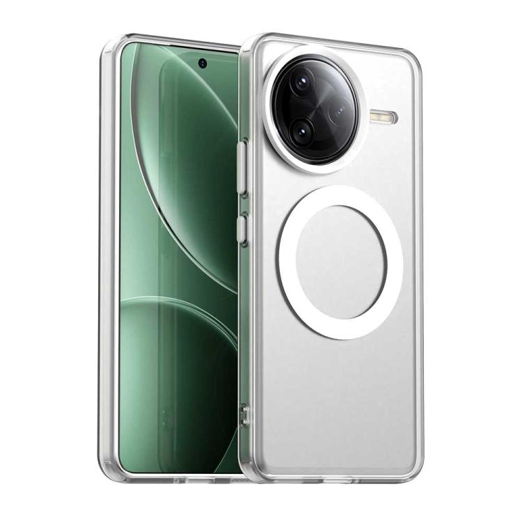 

For Redmi K80 Pro Candy Magsafe PC Hybrid TPU Phone Case(White)