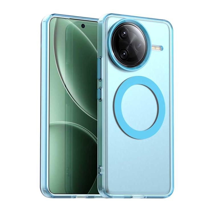 

For Redmi K80 Pro Candy Magsafe PC Hybrid TPU Phone Case(Blue)