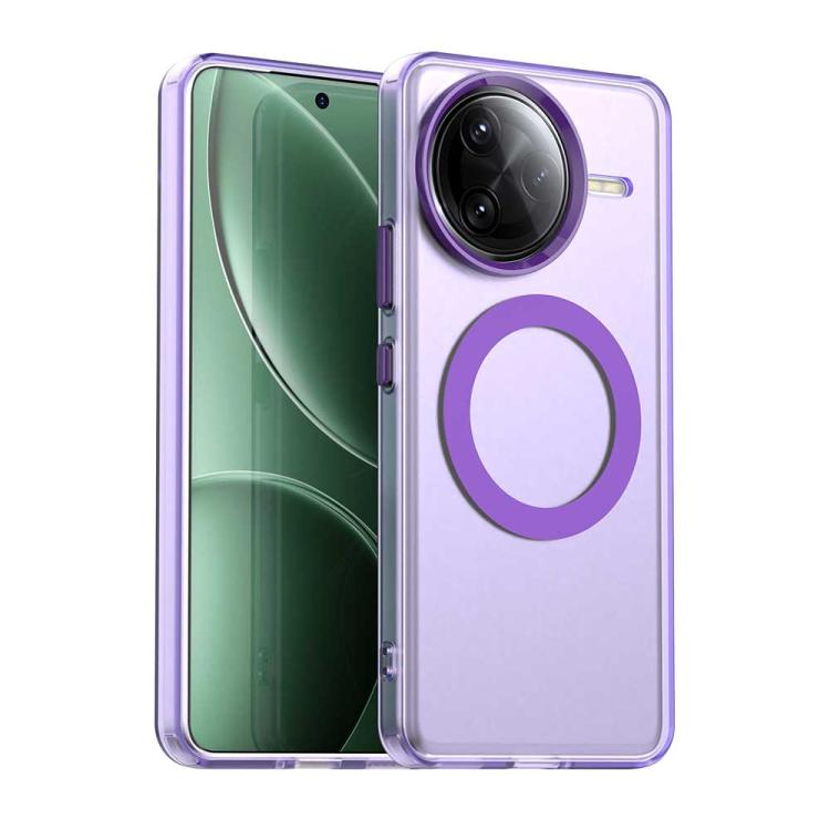 

For Redmi K80 Pro Candy Magsafe PC Hybrid TPU Phone Case(Purple)