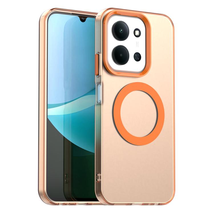 

For Redmi 15C 5G / 4G EU 173mm Candy Magsafe PC Hybrid TPU Phone Case(Orange)
