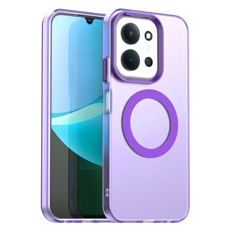 

For Redmi 15C 5G / 4G EU 173mm Candy Magsafe PC Hybrid TPU Phone Case(Purple)