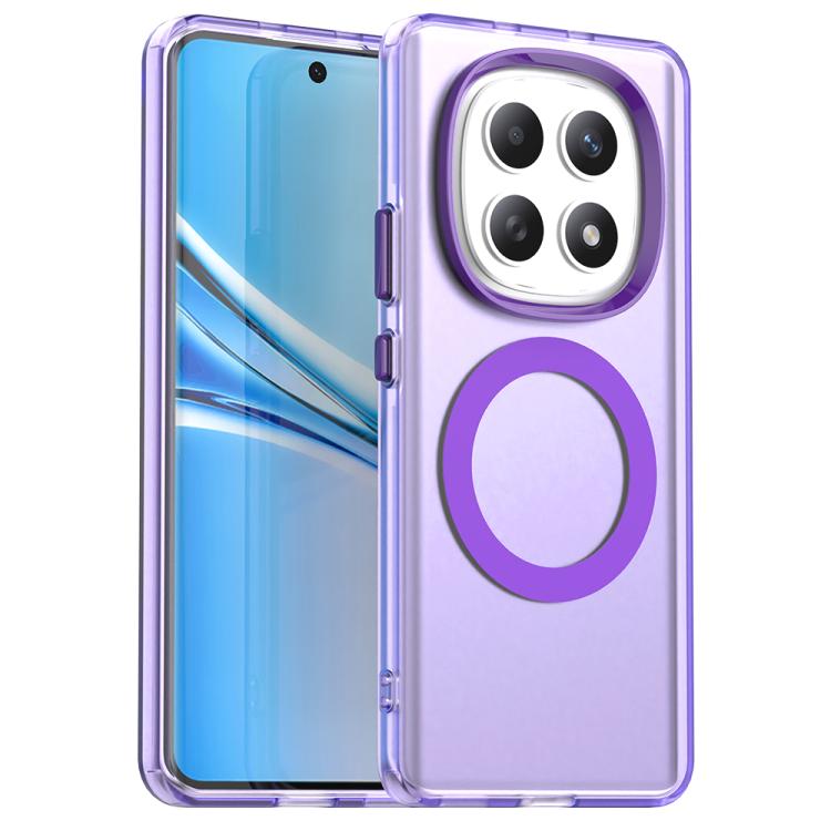 

For Redmi Note 15 5G / 4G Global 164mm Candy Magsafe PC Hybrid TPU Phone Case(Purple)
